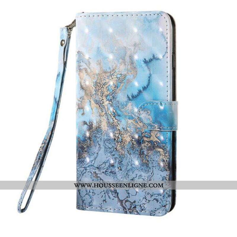 Housse Samsung Galaxy S20 FE Light Spot Marbre Design avec Lanière
