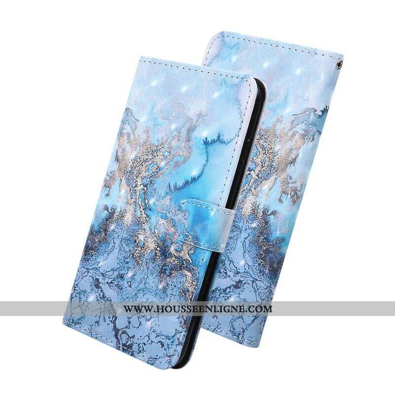 Housse Samsung Galaxy S20 FE Light Spot Marbre Design avec Lanière
