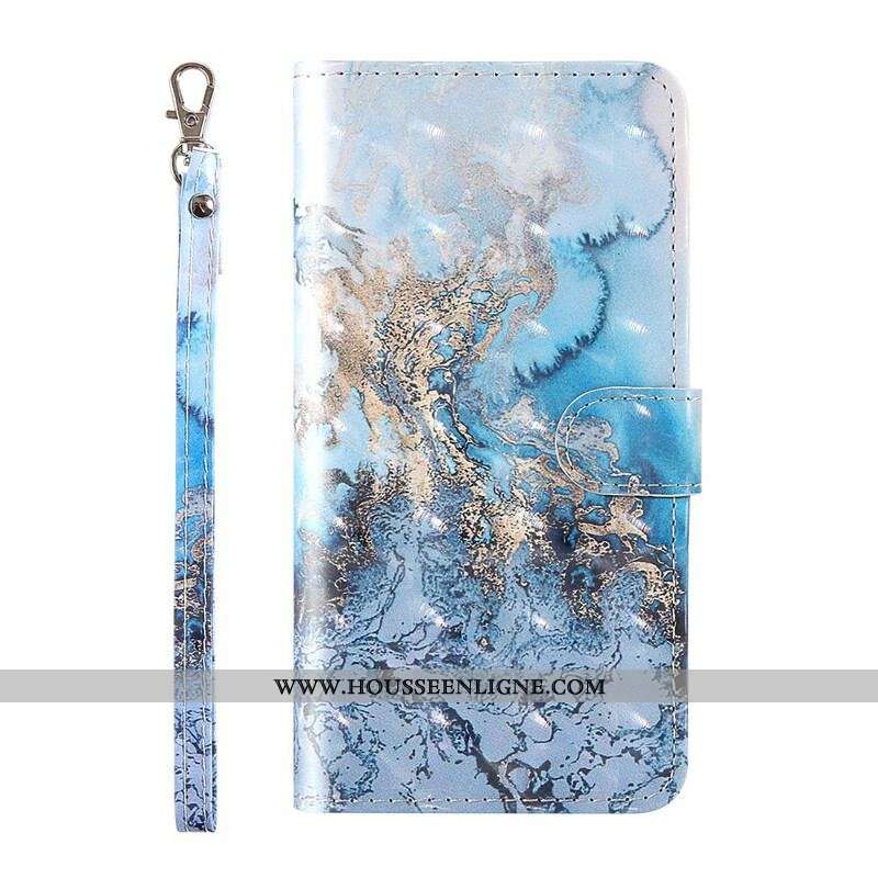 Housse Samsung Galaxy S20 FE Light Spot Marbre Design avec Lanière