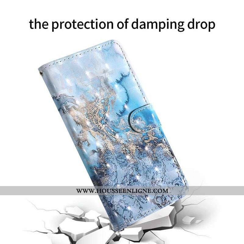 Housse Samsung Galaxy S20 FE Light Spot Marbre Design avec Lanière