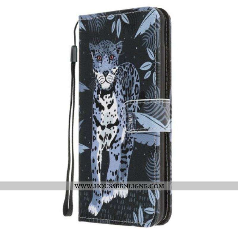 Housse Samsung Galaxy S20 FE Léopard à Lanière