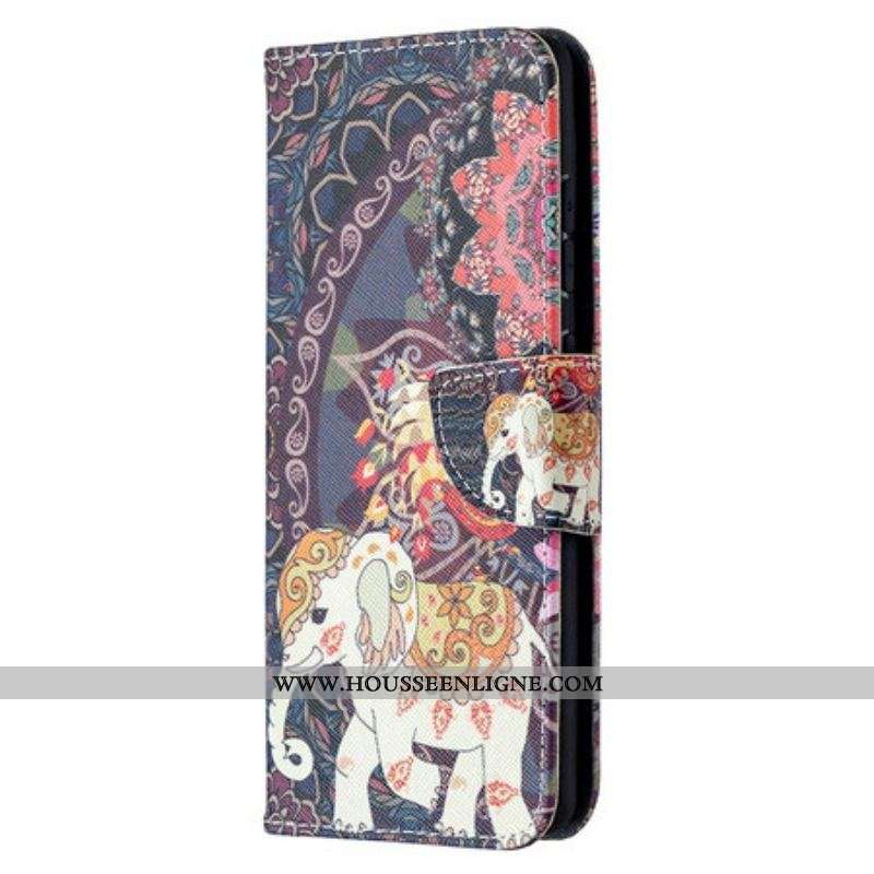 Housse Samsung Galaxy S20 FE Mandala Éléphants Ethniques