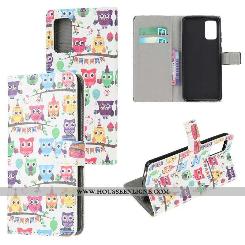 Housse Samsung Galaxy S20 FE Multiples Hiboux