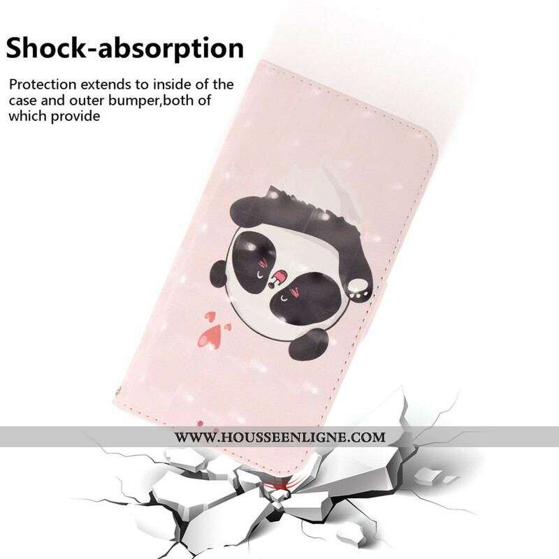 Housse Samsung Galaxy S20 FE Panda Love à Lanière