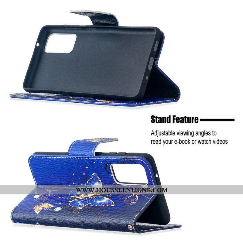 Housse Samsung Galaxy S20 FE Papillons Rois