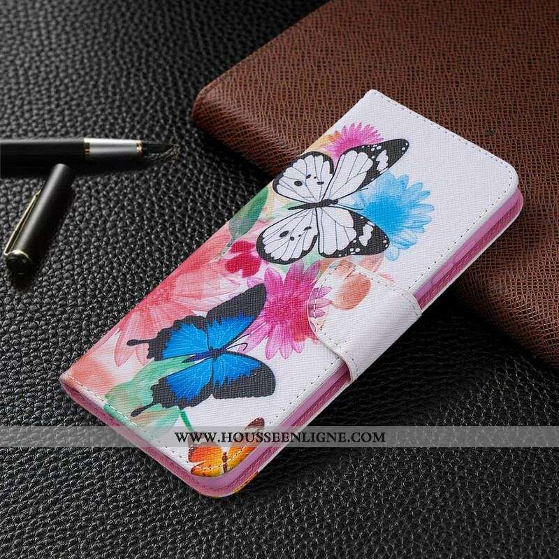 Housse Samsung Galaxy S20 FE Papillons et Fleurs Peints
