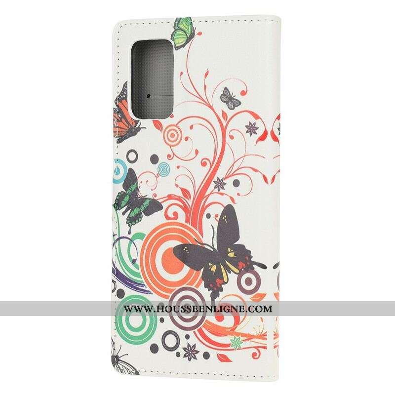 Housse Samsung Galaxy S20 FE Papillons et Fleurs