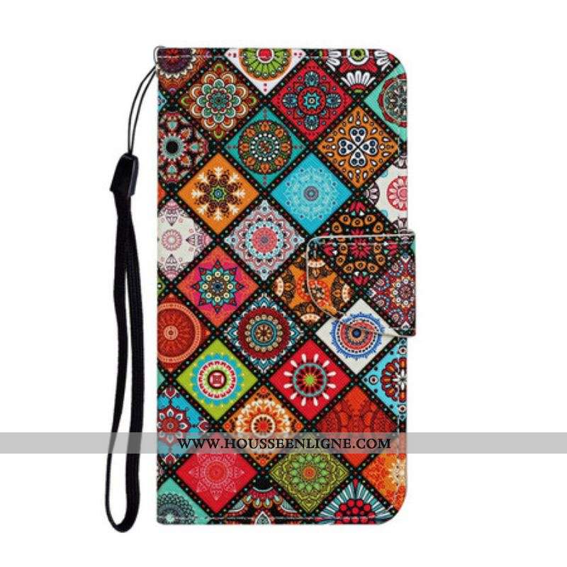 Housse Samsung Galaxy S20 FE Patchwork Mandalas avec Lanière
