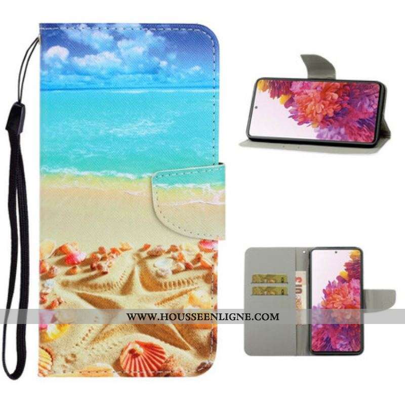 Housse Samsung Galaxy S20 FE Plage à Lanière
