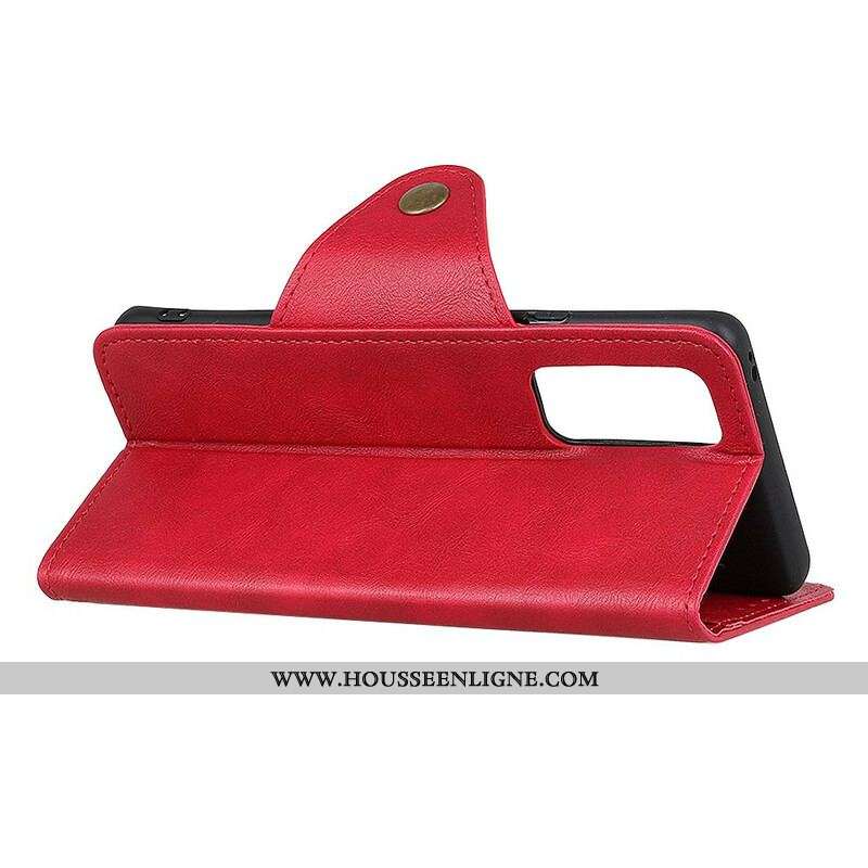 Housse Samsung Galaxy S20 FE Simili Cuir Bouton