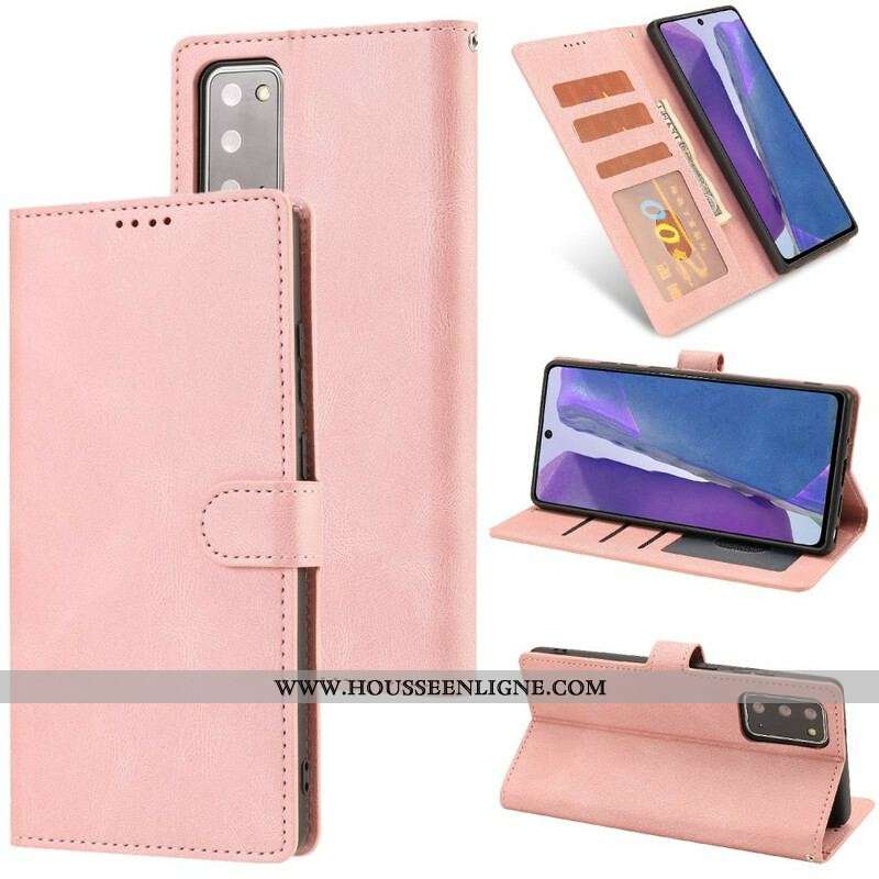Housse Samsung Galaxy S20 FE Simili Cuir Vintage Classique
