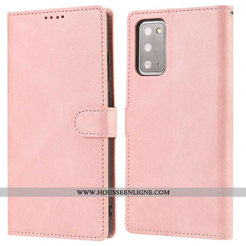Housse Samsung Galaxy S20 FE Simili Cuir Vintage Classique
