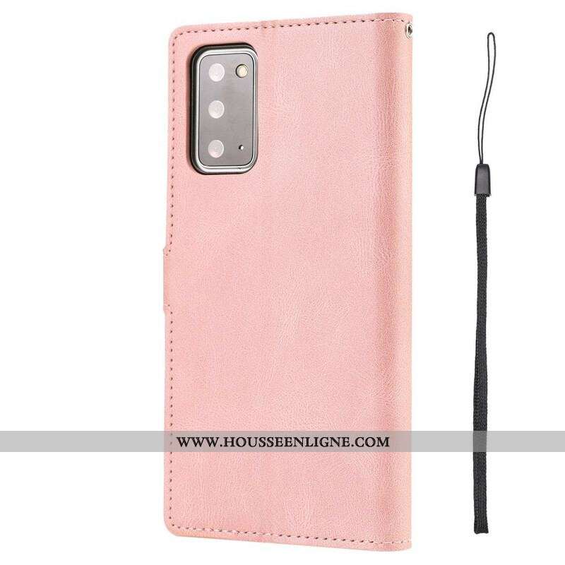 Housse Samsung Galaxy S20 FE Simili Cuir Vintage Classique