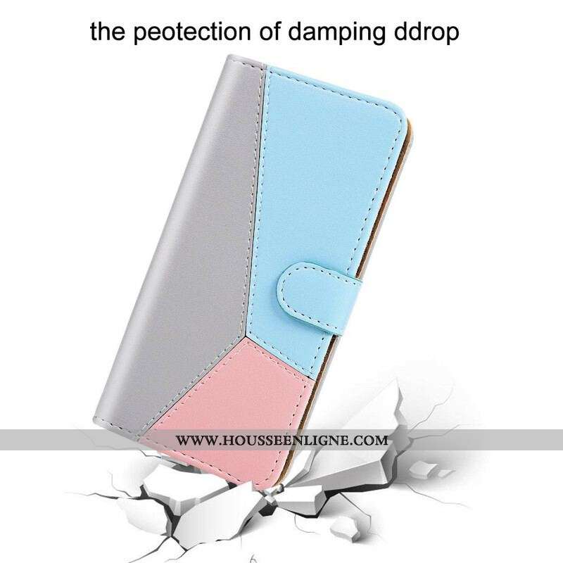 Housse Samsung Galaxy S20 FE Style Cuir Tricolore
