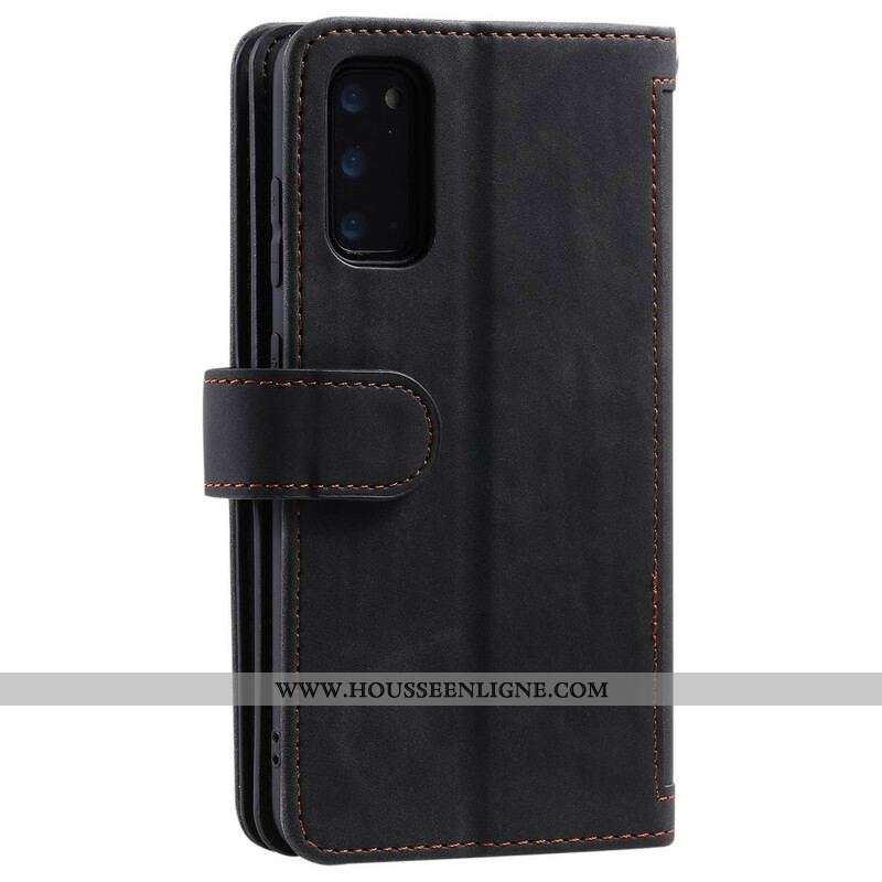 Housse Samsung Galaxy S20 Plus / S20 Plus 5G Contours Renforcés Poche Zippée