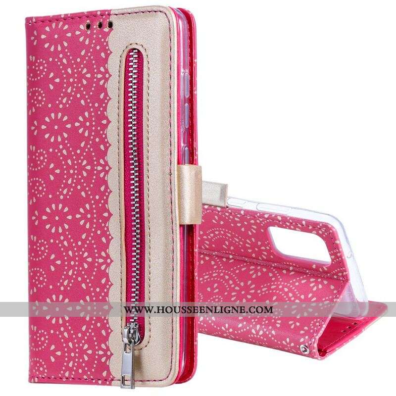 Housse Samsung Galaxy S20 Plus / S20 Plus 5G Dentelle Porte-Monnaie