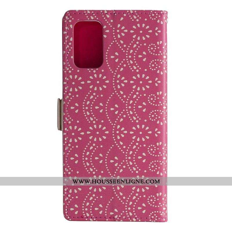 Housse Samsung Galaxy S20 Plus / S20 Plus 5G Dentelle Porte-Monnaie
