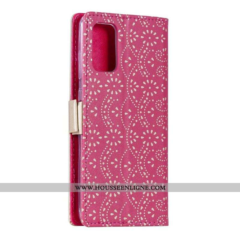Housse Samsung Galaxy S20 Plus / S20 Plus 5G Dentelle Porte-Monnaie