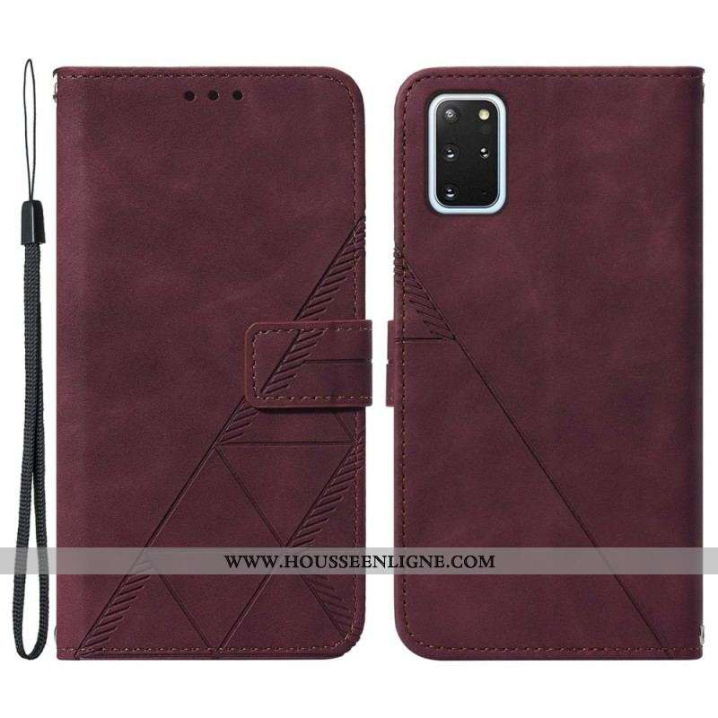 Housse Samsung Galaxy S20 Plus / S20 Plus 5G Effet Cuir Pyramide