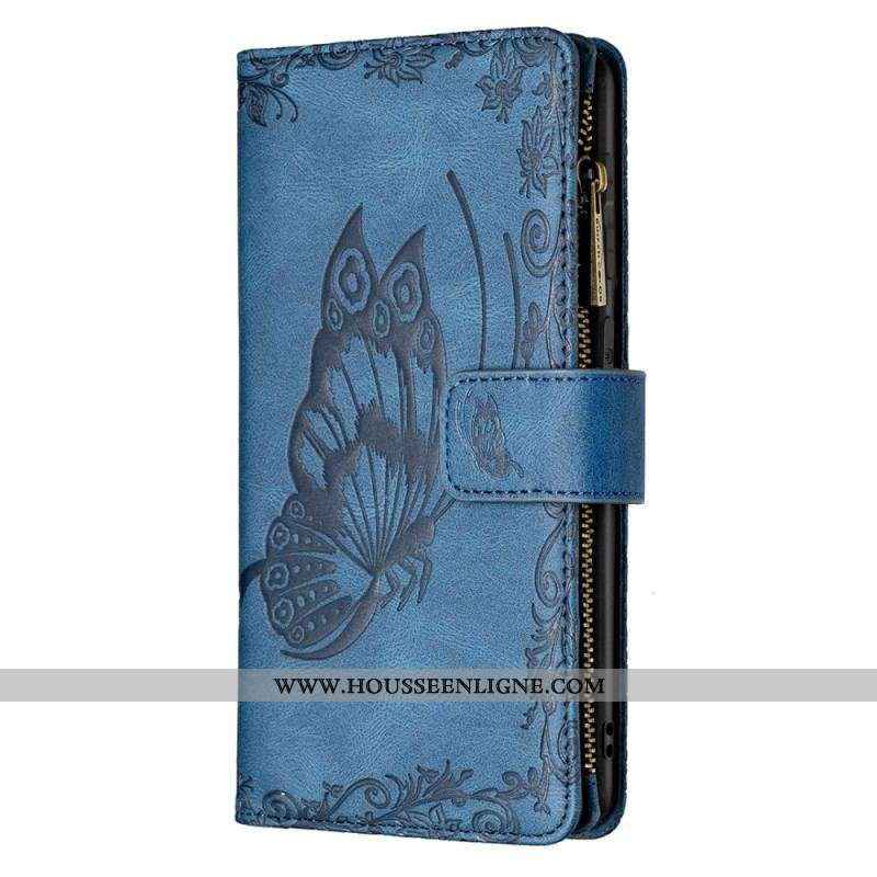 Housse Samsung Galaxy S20 Plus / S20 Plus 5G Papillon Poche Zippée