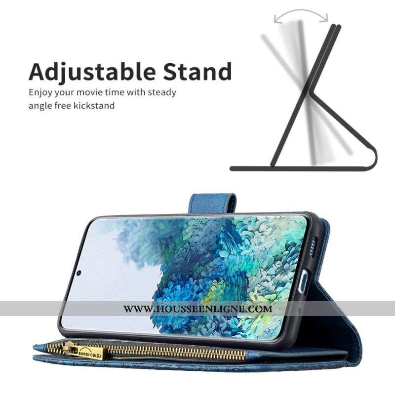 Housse Samsung Galaxy S20 Plus / S20 Plus 5G Papillon Poche Zippée