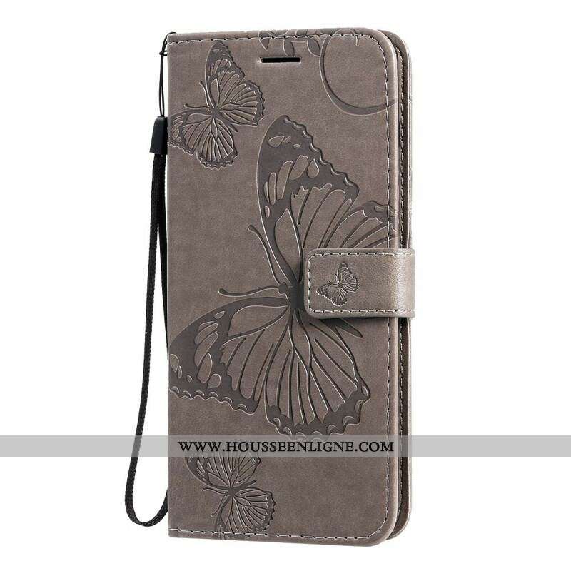 Housse Samsung Galaxy S20 Plus / S20 Plus 5G Papillons Géants à Lanière