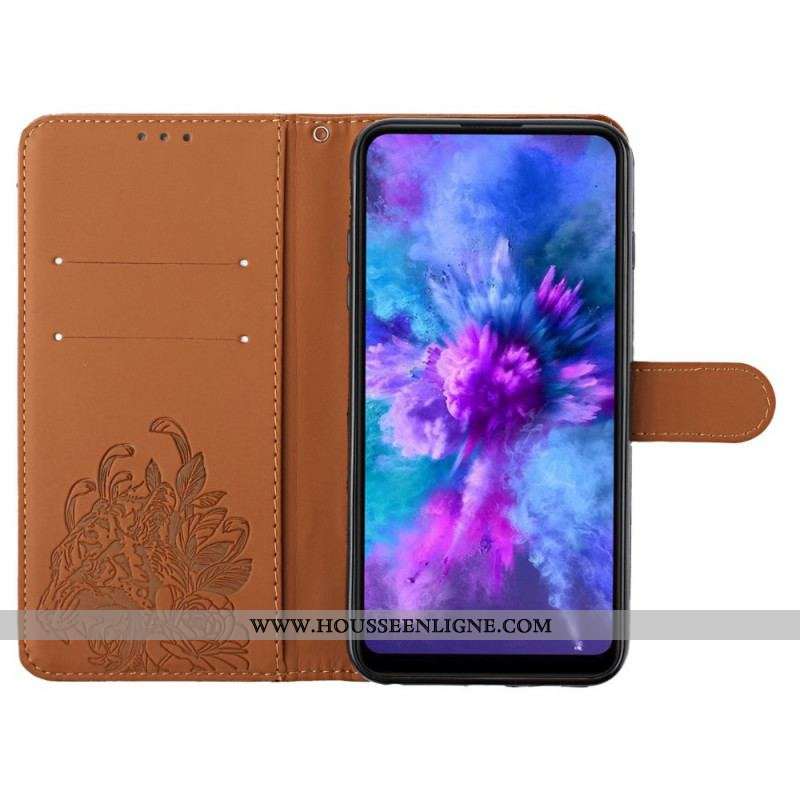 Housse Samsung Galaxy S20 Plus / S20 Plus 5G Tigre Baroque à Lanière