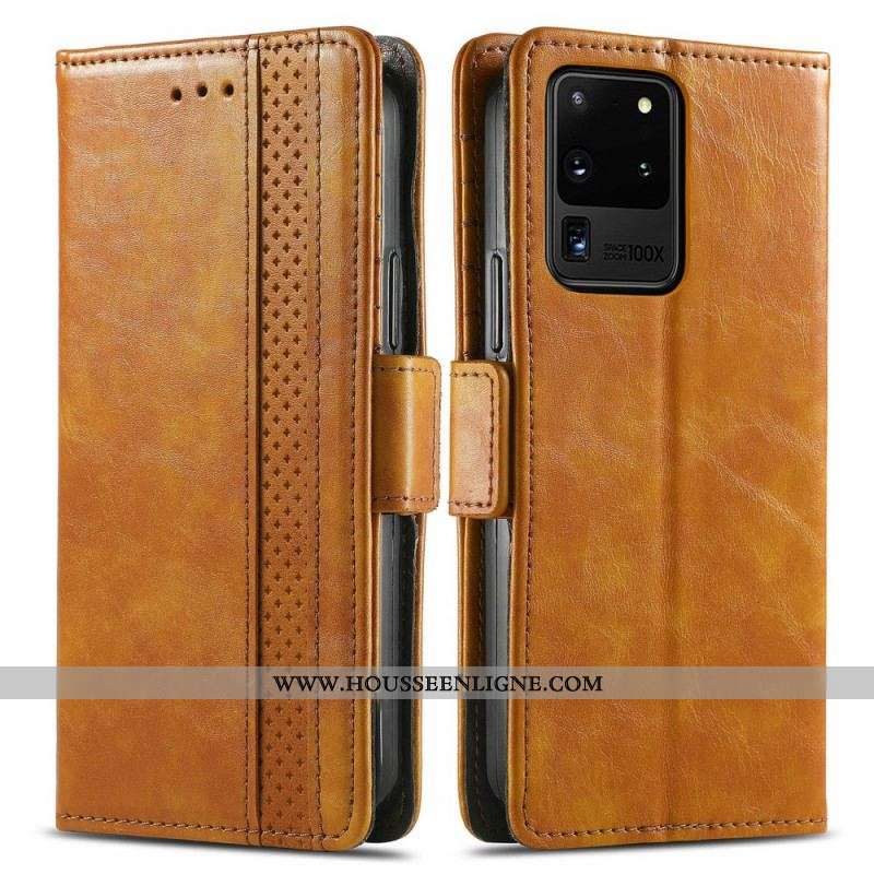 Housse Samsung Galaxy S20 Ultra Bicolore Double Fermoir