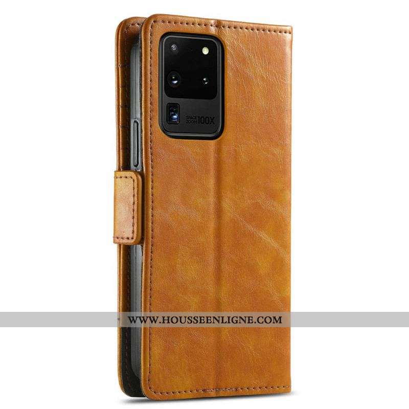Housse Samsung Galaxy S20 Ultra Bicolore Double Fermoir