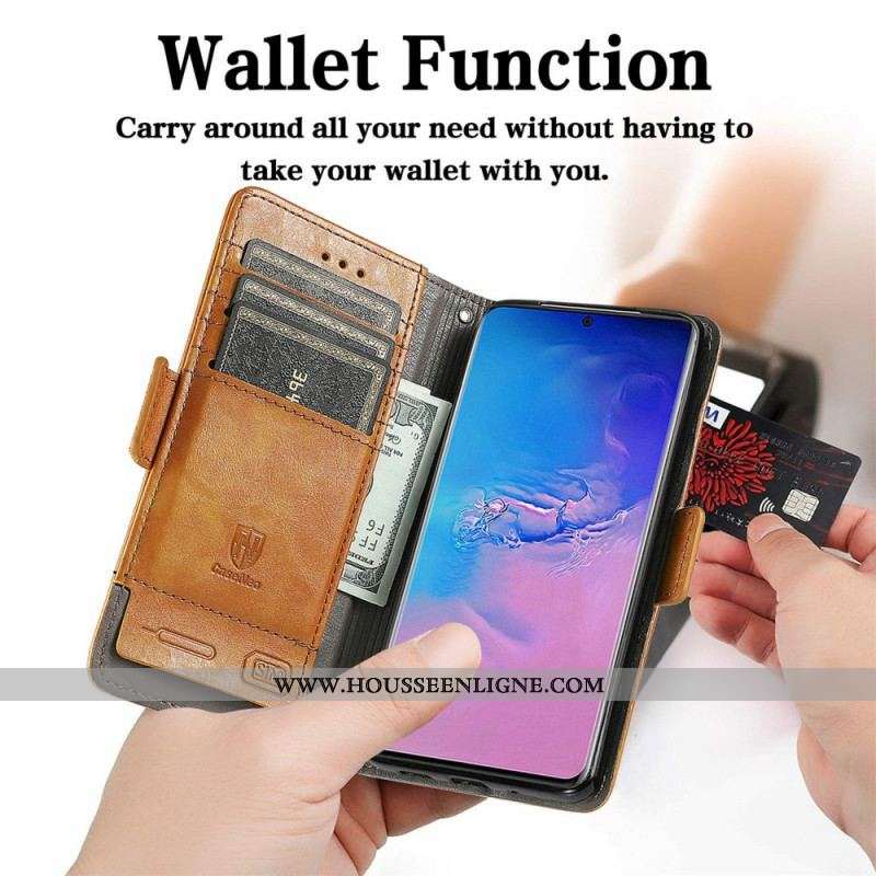 Housse Samsung Galaxy S20 Ultra Bicolore Double Fermoir