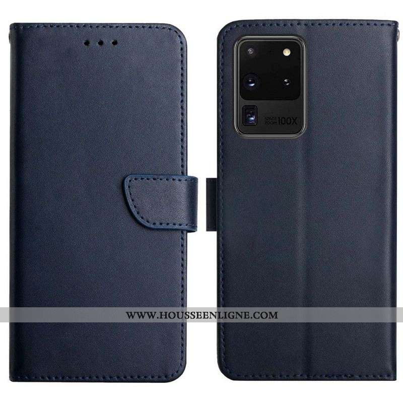 Housse Samsung Galaxy S20 Ultra Cuir Nappa Véritable