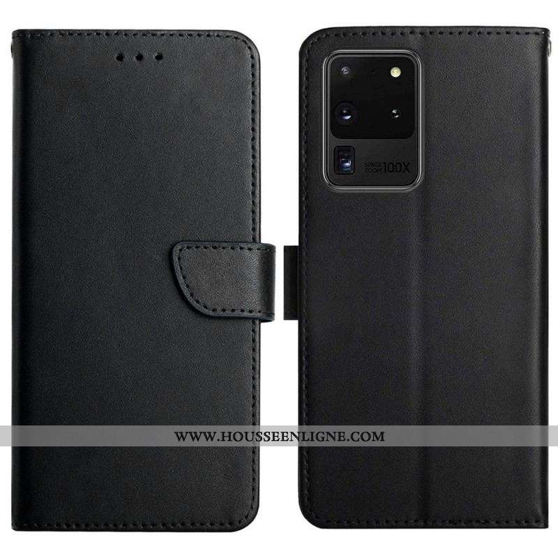 Housse Samsung Galaxy S20 Ultra Cuir Nappa Véritable