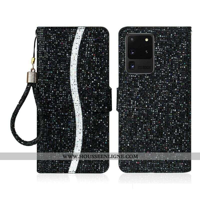 Housse Samsung Galaxy S20 Ultra Paillettes S Design