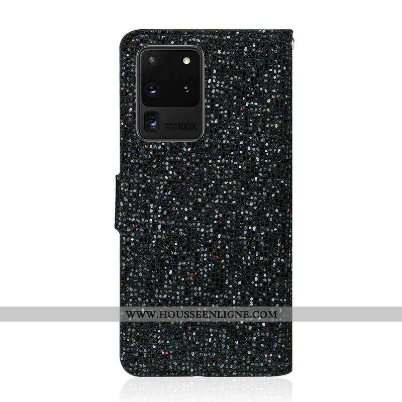 Housse Samsung Galaxy S20 Ultra Paillettes S Design