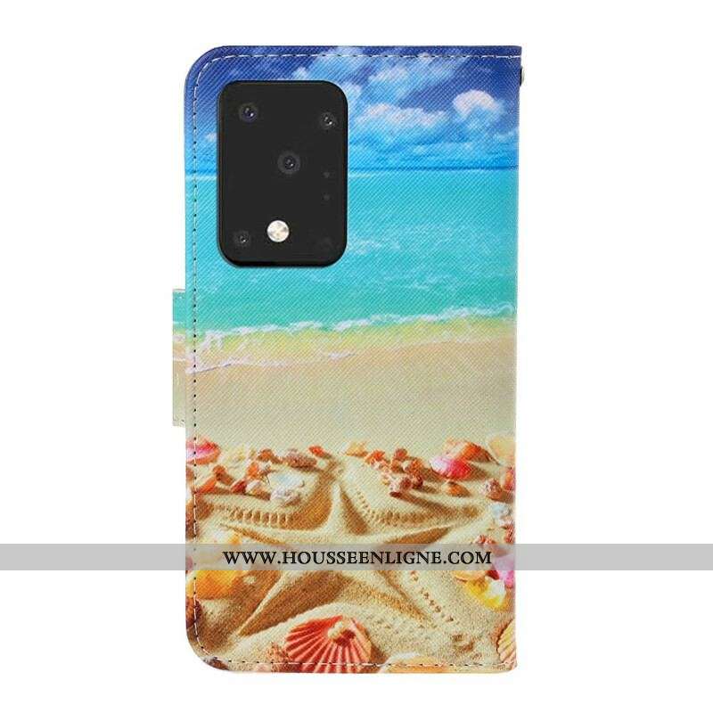 Housse Samsung Galaxy S20 Ultra Plage à Lanière