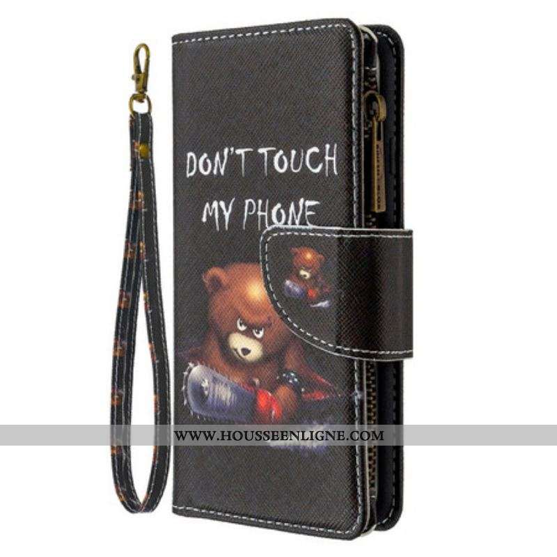 Housse Samsung Galaxy S20 Ultra Poche Zippée Ours