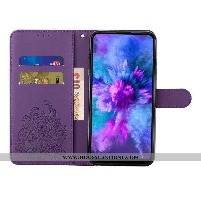 Housse Samsung Galaxy S20 Ultra Tigre Baroque à Lanière