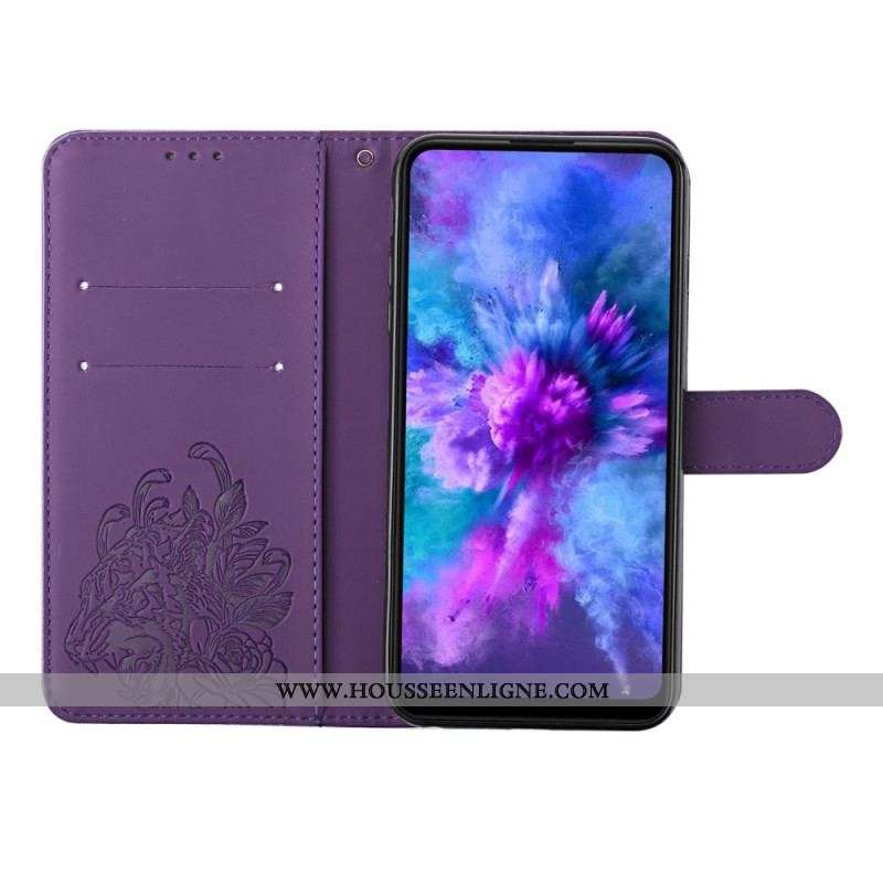 Housse Samsung Galaxy S20 Ultra Tigre Baroque à Lanière