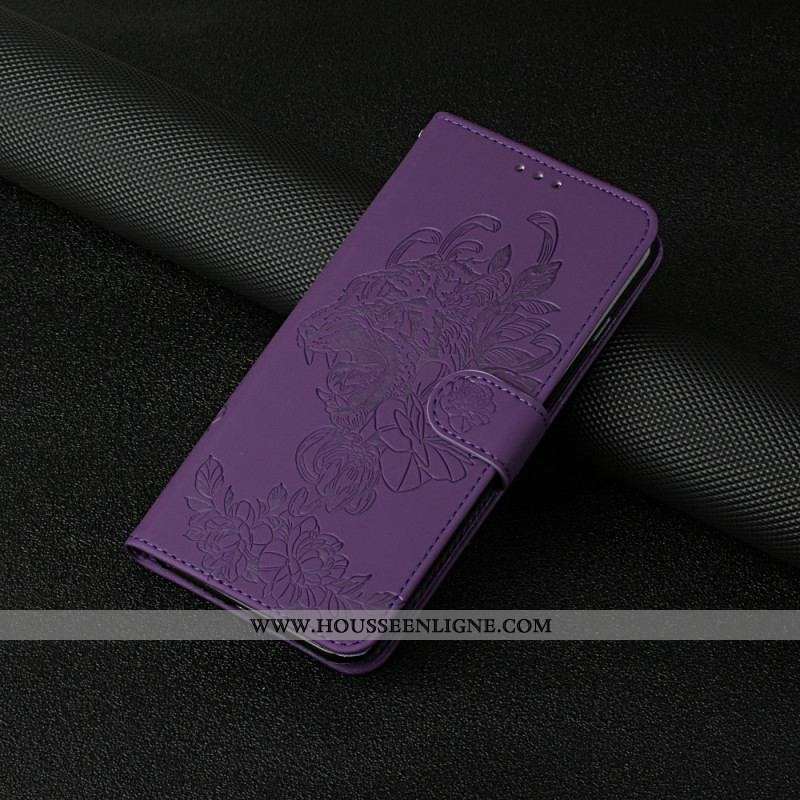 Housse Samsung Galaxy S20 Ultra Tigre Baroque à Lanière