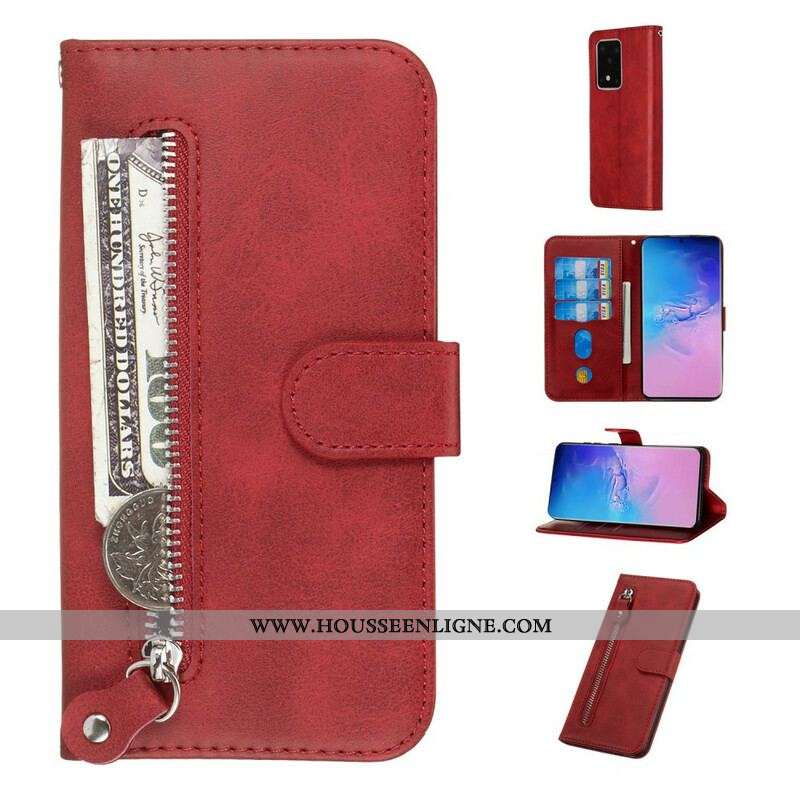 Housse Samsung Galaxy S20 Ultra Vintage Porte-monnaie