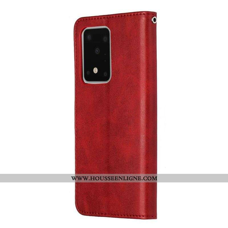 Housse Samsung Galaxy S20 Ultra Vintage Porte-monnaie