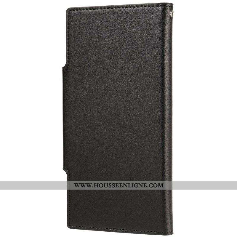 Housse Samsung Galaxy S21 5G Coque Détachable Fermoir Argenté