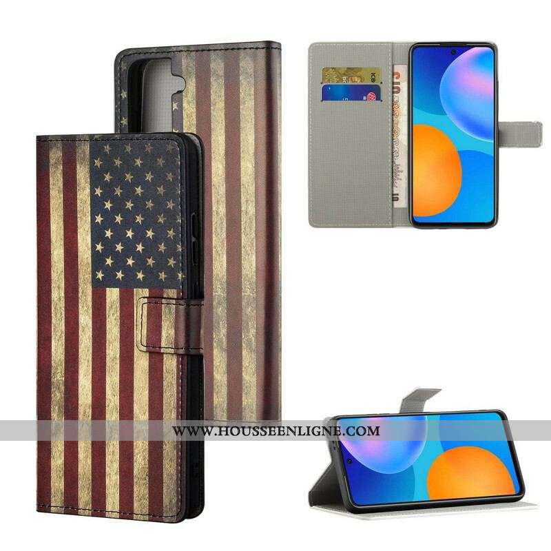 Housse Samsung Galaxy S21 5G Drapeau Américain