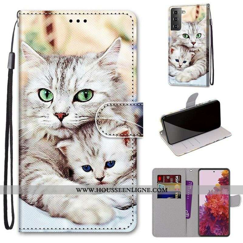 Housse Samsung Galaxy S21 5G Famille de Chats