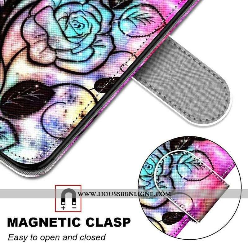 Housse Samsung Galaxy S21 5G Fleurs Néons