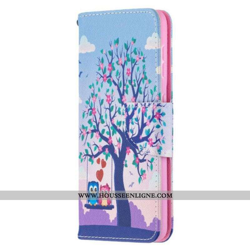 Housse Samsung Galaxy S21 5G Hiboux Sur La Balançoire
