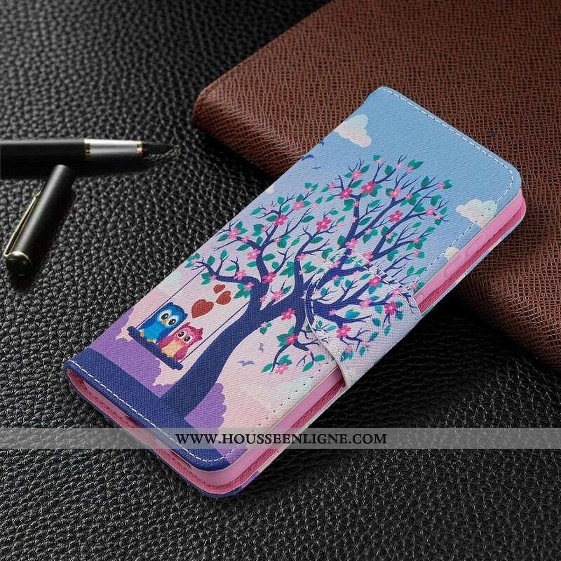 Housse Samsung Galaxy S21 5G Hiboux Sur La Balançoire