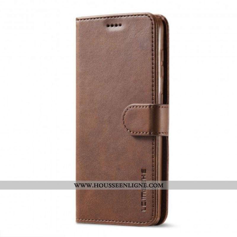 Housse Samsung Galaxy S21 5G LC.IMEEKE Effet Cuir