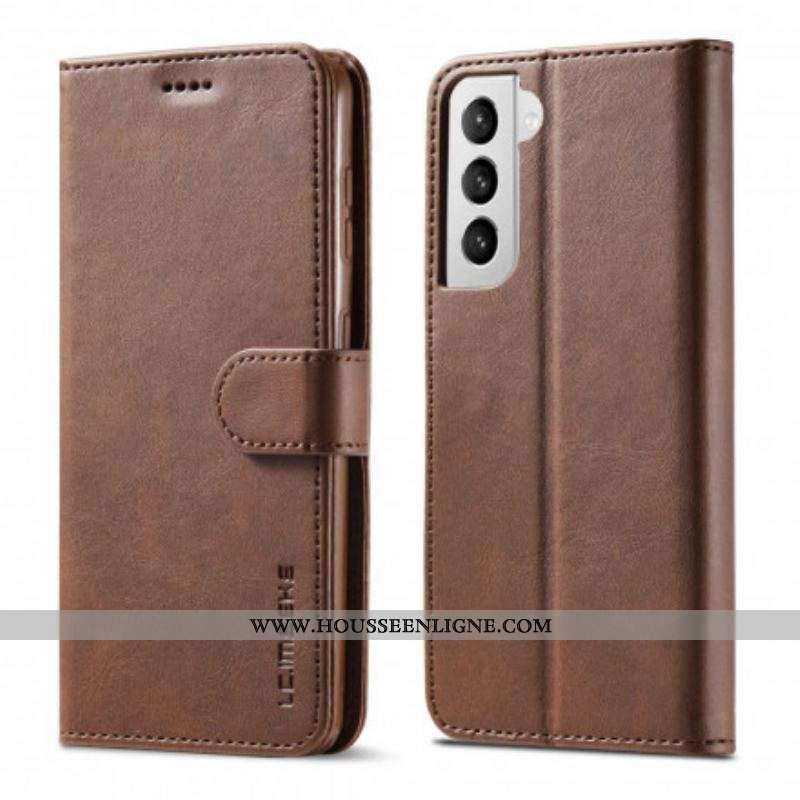Housse Samsung Galaxy S21 5G LC.IMEEKE Effet Cuir