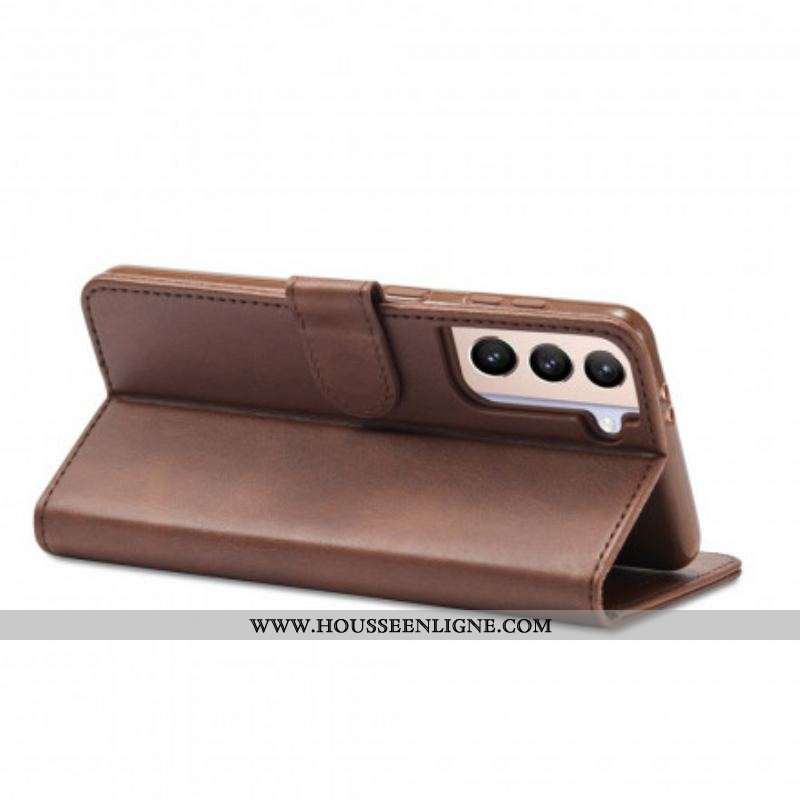 Housse Samsung Galaxy S21 5G LC.IMEEKE Effet Cuir
